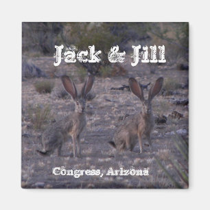 Jack u. Jill ~Jackrabbits~ Magnet