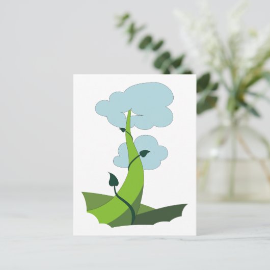 Jack und Beanstalk Postkarte (Stehend Vorderseite)