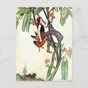 Jack und Beanstalk Postkarte