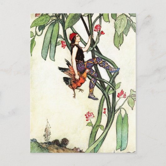 Jack und Beanstalk Postkarte (Vorderseite)