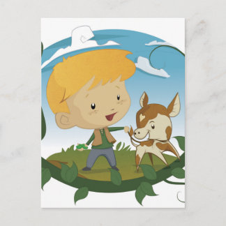 Jack und Beanstalk Postkarte