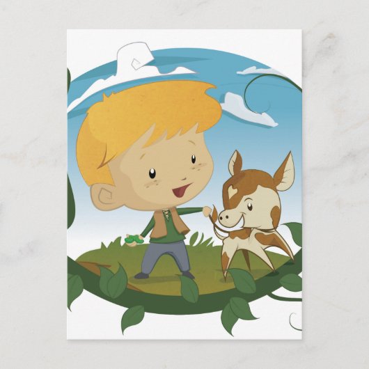 Jack und Beanstalk Postkarte (Vorderseite)