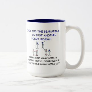 Jack UND DER BEANSTALK...Tasse. Zweifarbige Tasse