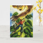 Jack und die Bohnenstange Karte (Gelbe Blume)