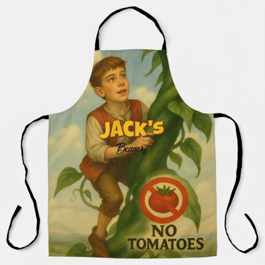Jack und die Bohnenstange Personalisiert  Schürze (Vorderseite)