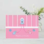 Jack und Jill Couple Polterabend Einladung (Stehend Vorderseite)