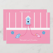 Jack und Jill Couple Polterabend Einladung (Vorne/Hinten)