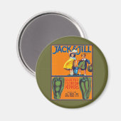 Jack und Jill Florida Paprikaschoten Magnet (Vorderseite/Rückseite)