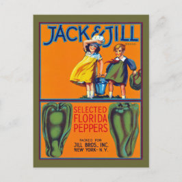 Jack und Jill Florida Paprikaschoten Postkarte