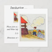 Jack und Jill gingen den Hügel hinauf Einladung (Vorne/Hinten)