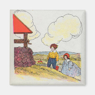 Jack und Jill gingen hinauf zum Kinderzimmer Rhyme Magnet