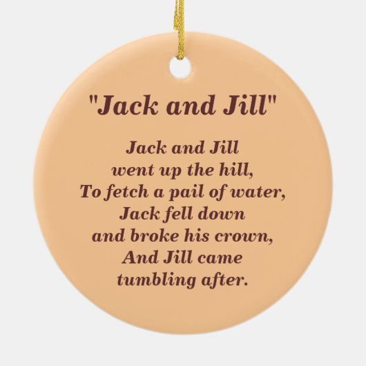 "Jack und Jill" Keramikornament (Hinten)