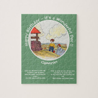 Jack und Jill Mother Goose Geburtstagsartikel Puzzle