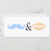 Jack und Jill Mustache & Lipstick-Duschkarte (Rückseite)