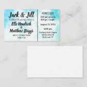 Jack und Jill Tickets (Vorne/Hinten)