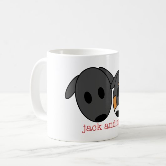 Jack und Max-Tasse Kaffeetasse (Vorderseite Links)