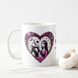 Jack und Sally Goth Valentine Kaffeetasse