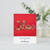 Jack von Diamanten, Postkarte (Stehend Vorderseite)