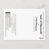 Jack von Diamanten, Postkarte (Rückseite)