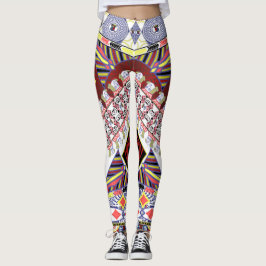 Jack von Spielkarten Spaten-König-Queen abstrakt Leggings