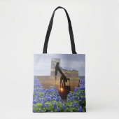Jack von Texas-Ölpumpen in Bluebonnets Tasche (Vorderseite)