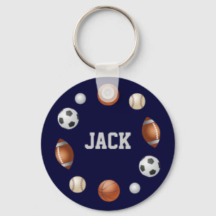 Jack World of Sports Key Chain - Blue Schlüsselanhänger