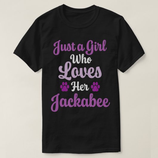 Jackabee Geschenk für Frauen, die ihre Jackabee Li T-Shirt (Design vorne)