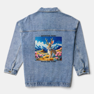 Jackalope-Abenteuer-Tour-Guide-Mythos-Legende Jeansjacke