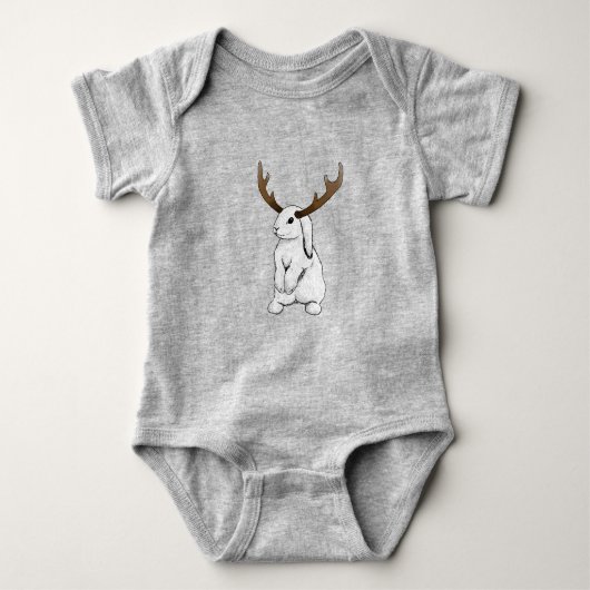 Jackalope Baby Strampler (Vorderseite)