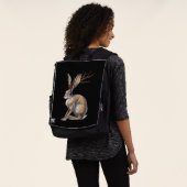 Jackalope Cryptid Animal Rucksack (Ausgewaschen)