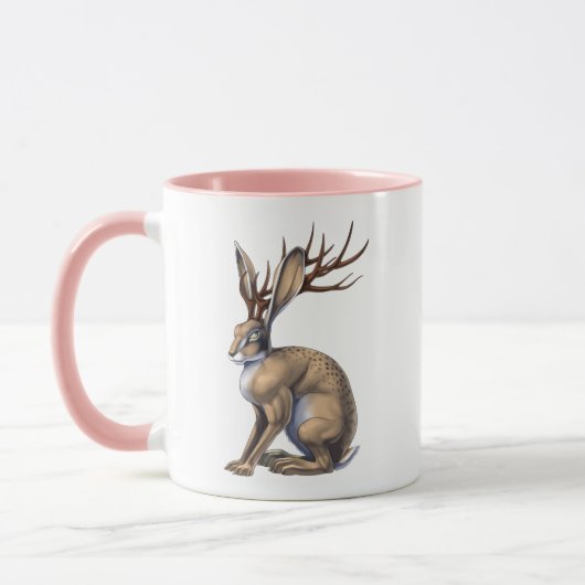 Jackalope Cryptid Animal Tasse (Links)
