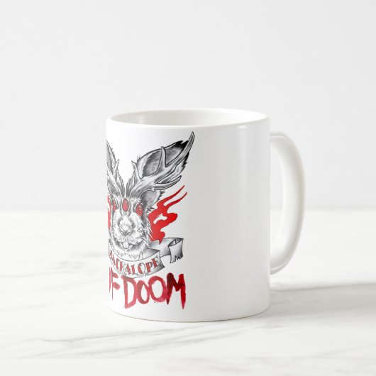 Jackalope des Schicksals Kaffeetasse (VorderseiteRechts)