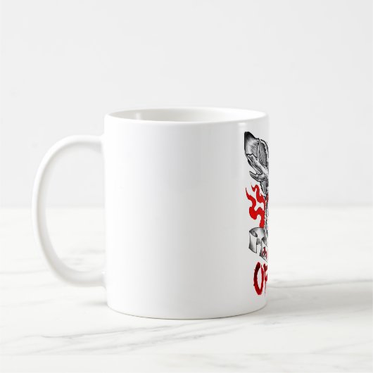 Jackalope des Schicksals Kaffeetasse (Links)