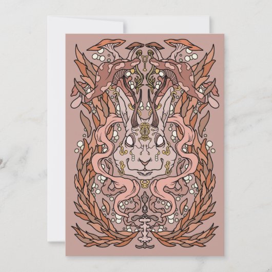 Jackalope Einladung (Vorderseite)