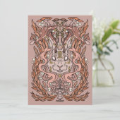 Jackalope Einladung (Stehend Vorderseite)