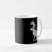 Jackalope Funny Rabbit Kaffeetasse (VorderseiteRechts)