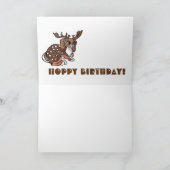 Jackalope hopfenreicher Geburtstag! Karte (Innenseite)