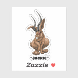 Jackalope "Jackie" Cryptid Aufkleber
