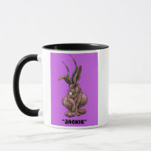 Jackalope "Jackie" Cryptid coffee Tasse