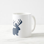 Jackalope Marine-Blau Kaffeetasse (VorderseiteRechts)
