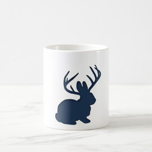 Jackalope Marine-Blau Kaffeetasse (Mittel)