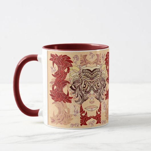 Jackalope Mask: Alice-Tasse Tasse (Links)