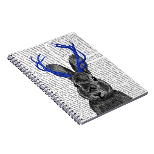 Jackalope mit Blue Antlers Notizblock (Rechte Seite)