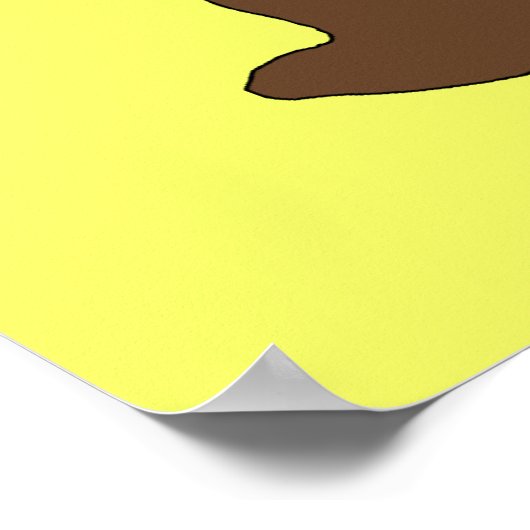 Jackalope mit Brillenposter Poster (Ecke)