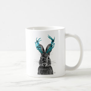 Jackalope mit den Türkis-Geweihen Kaffeetasse