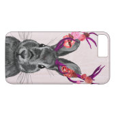 Jackalope mit rosa Antler 2 Case-Mate iPhone Hülle (Rückseite (Horizontal))