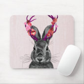 Jackalope mit rosa Antler 2 Mousepad (Mit Mouse)