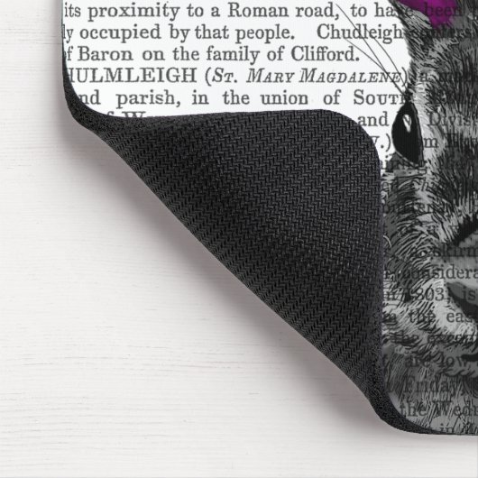 Jackalope mit rosa Antler Mousepad (Ecke)