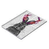 Jackalope mit rosa Antler Notizblock (Linke Seite)