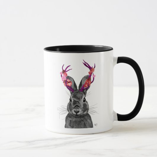 Jackalope mit rosa Antler Tasse (Rechts)